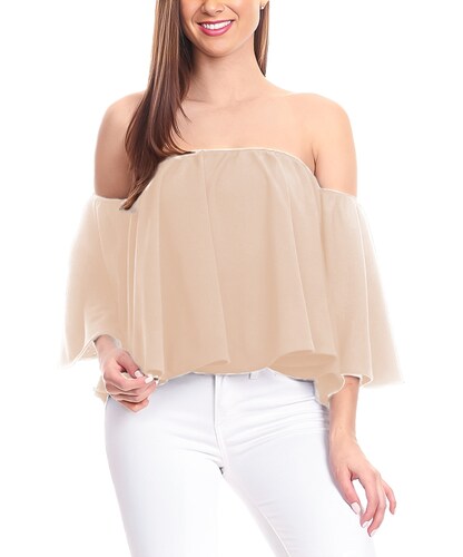 Blusa casual juvenil mujer dama xally 23 hombros caídos