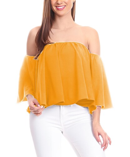 Blusa casual juvenil mujer dama xally 23 hombros caídos