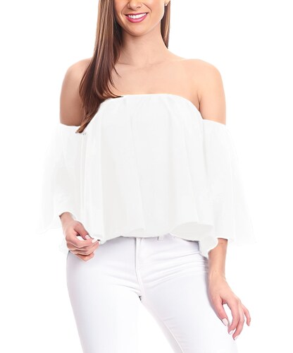Blusa casual juvenil mujer dama xally 23 hombros caídos