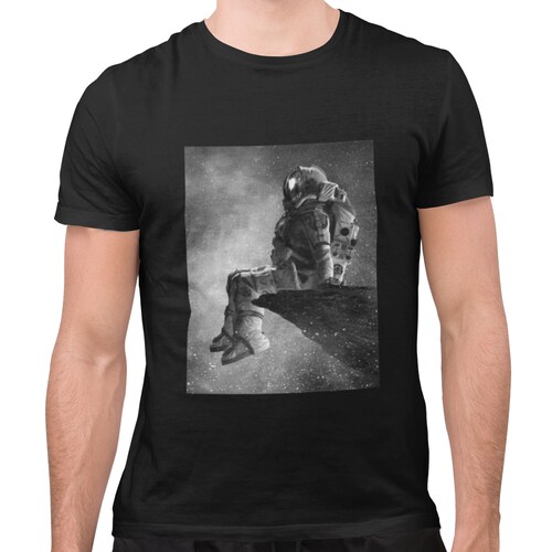 Playera Caballero y Dama Astronauta Espacio Semitono 