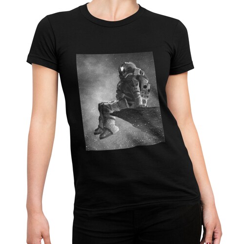 Playera Caballero y Dama Astronauta Espacio Semitono 