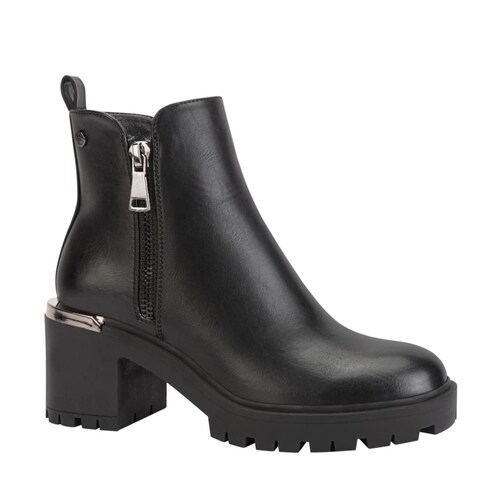 Botas marca Belinda Peregrin con doble cierre, color negro, mod. 1085445