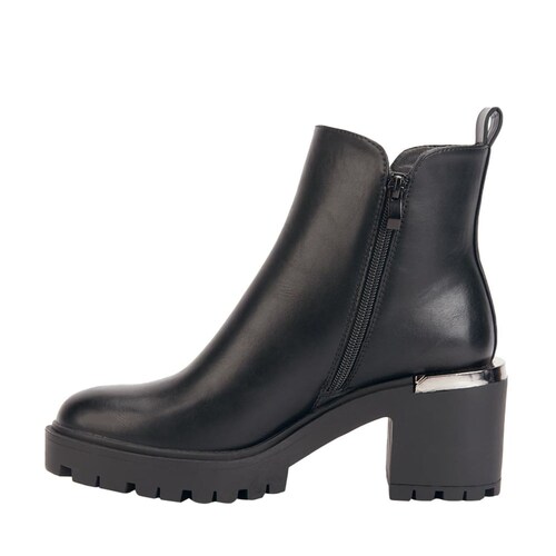 Botas marca Belinda Peregrin con doble cierre, color negro, mod. 1085445