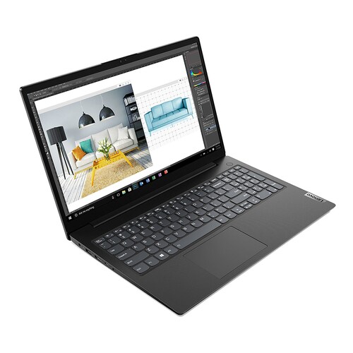 Laptop Lenovo V15 G4 Ryzen 5-7520u Ram 8GB Disco SSD 512GB Pantalla 15.6'' Windows 11 - Negro + Mouse + Base Enfriadora