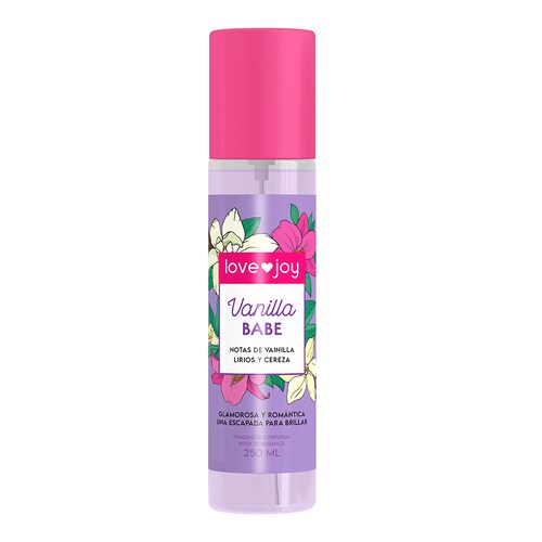 Body Mist Fragancia Mujer Vainilla Babe Love Joy 250 Ml
