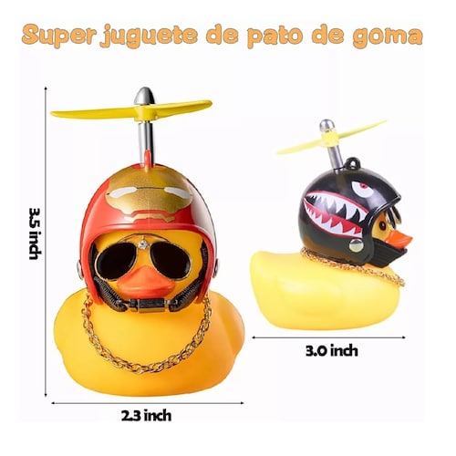 Kit Patito Pato Casco Hélice Decoración De Coche Bici Moto 4pzs