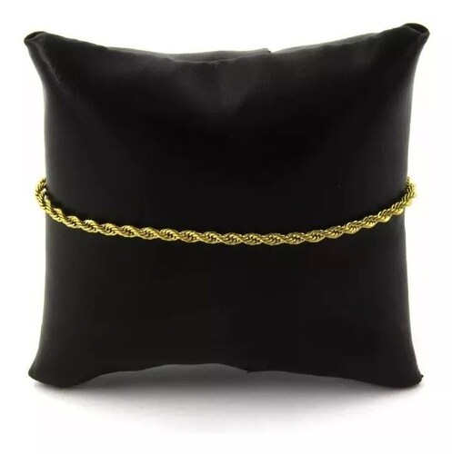Set Torzal Cadena + Pulsera 50 Cm X 3 Mm Oro 10 K + Regalo
