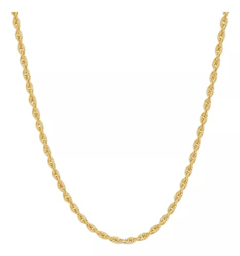 Set Torzal Cadena + Pulsera 50 Cm X 3 Mm Oro 10 K + Regalo