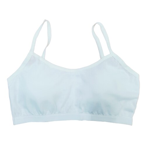 Corpiño Top Niña Tirante Delgado Blanco Beige Negro 3pz