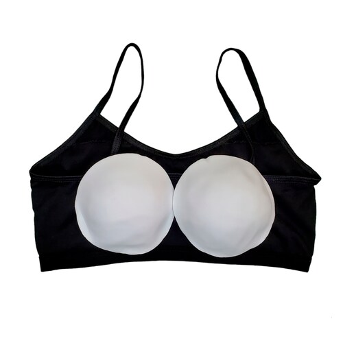 Corpiño Top Niña Tirante Delgado Blanco Beige Negro 3pz