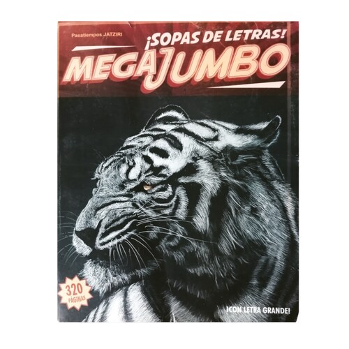 Libro De Sopas de letras Mega Jumbo Letra Grande Destreza .