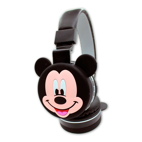 Audífonos De Diadema Mickey Mouse Bt Fm Aux.