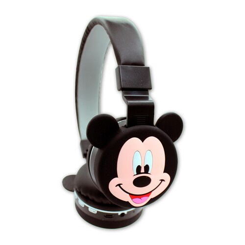 Audífonos De Diadema Mickey Mouse Bt Fm Aux.