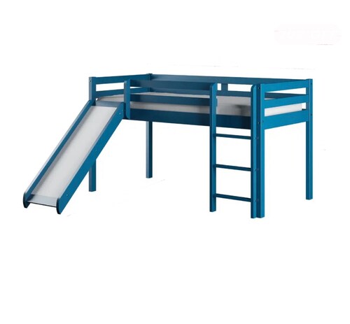 Cama con Resbaladilla Infantil Azul.