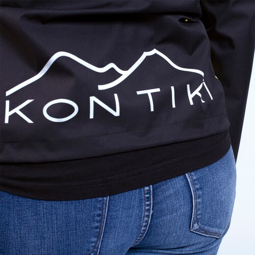 Chamarra Impermeable Outdoor Negro de Mujer para Campismo, Senderismo y Ciudad Laca-BK