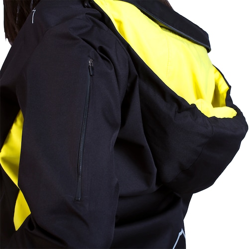 Chamarra Impermeable Outdoor Negro de Mujer para Campismo, Senderismo y Ciudad Laca-BK