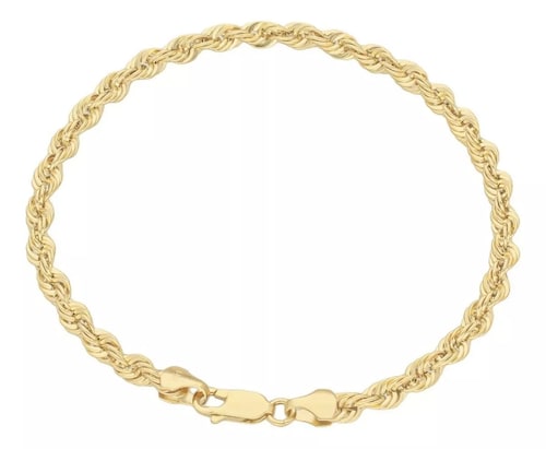 Pulsera Torsal 18 Cm X 4 Mm Oro De 14 Kilates + Obsequio.