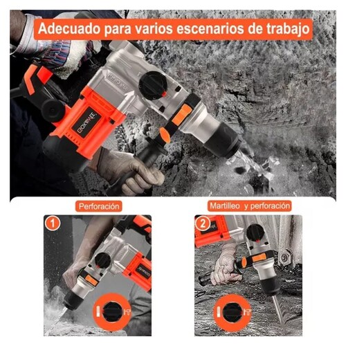 Rotomartillo Cincelador Perforador Sds Industrial 1600w
