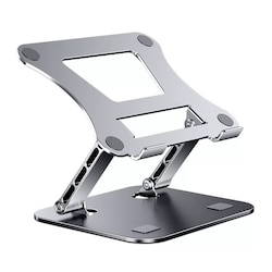 Base Soporte Para Laptop Tableta Portátil Ajustable Plegable Plata