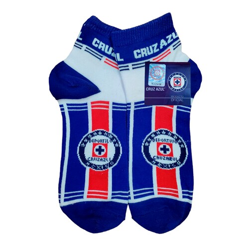 Tin Oficial Club Cruz Azul Caballero 6 Pares
