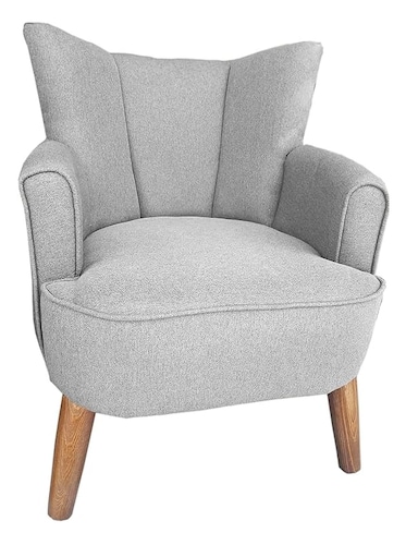 Dareka Sillon Individual Abanico Retro Vintage Madera y Tela 100% Artesanal 67x70x88.