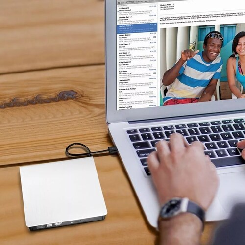 Lectora Y Grabadora De Cd, Externa, Con Usb 3.0,