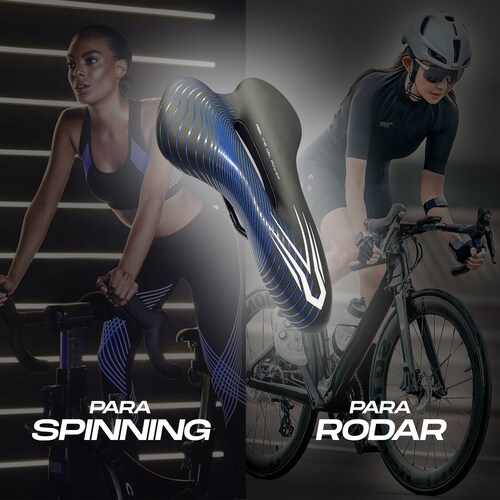 Asiento Bicicleta Deportivo Mtb Relleno De Gel Scudiero Azul