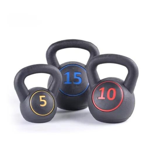 Pesa Rusa con Base Set de 3 pz 5-10-15 LB Negro
