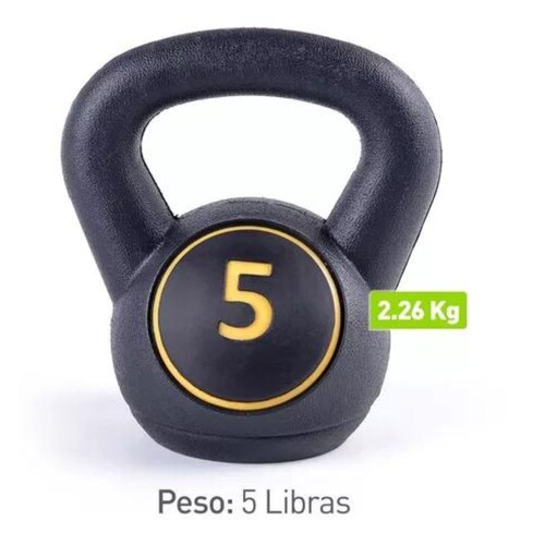 Pesa Rusa con Base Set de 3 pz 5-10-15 LB Negro