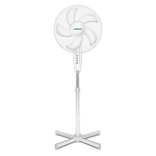 Ventilador de Pedestal American 7216 3 Velocidades Blanco
