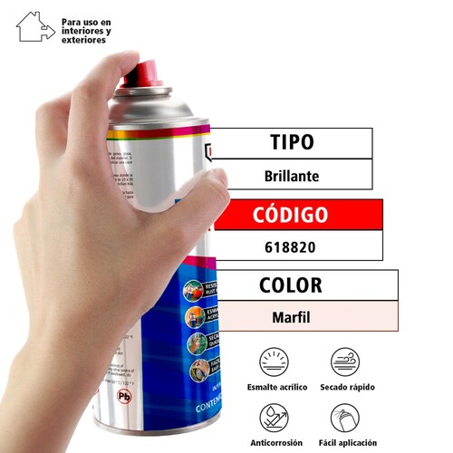 Pintura color marfil en aerosol 