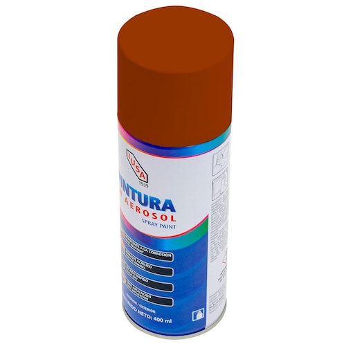 Pintura En Aerosol, Iusa, Tipo Barniz, Color Caoba 