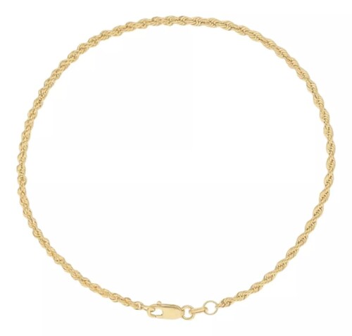 Set Torzal Cadena 60 Cm + Pulsera 21 Cm X 2 Mm Oro 14 K.