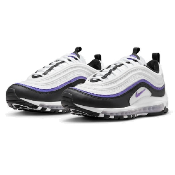 Tenis Nike Air Max 97 Blanco negro morado Hombre Talla 27