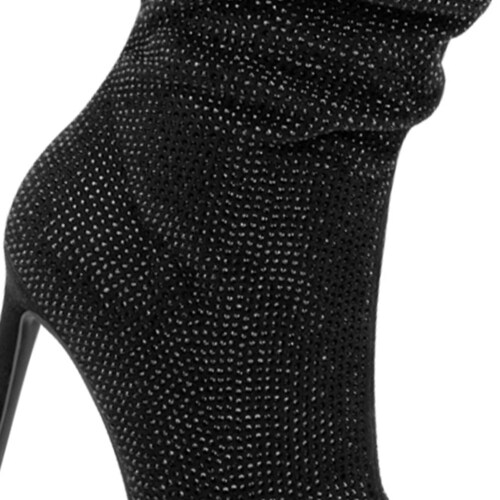 Botas de vestir con arruga y piedras en tubo marca Belinda Peregrin, mod. 1087857
