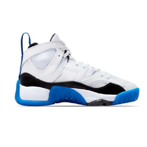 Tenis Jordan Jumpman Two Trey Blanco/azul/negro Basketball Hombre Talla #27.