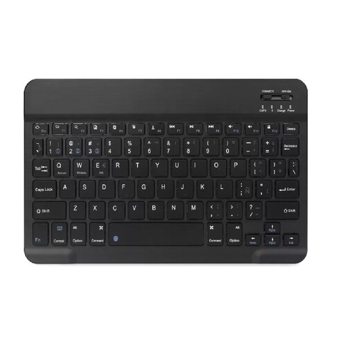 Teclado Inalámbrico Bluetooth Para iPad Android Pc Negro
