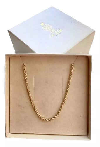 Set Torzal Cadena 50 Cm + Pulsera 18 Cm X 4 Mm Oro 14 K.