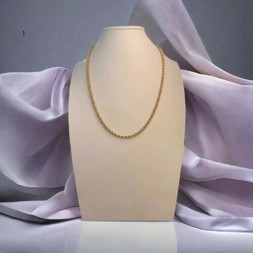 Set Torzal Cadena 55 Cm + Pulsera 21 Cm X 4 Mm Oro 10 K.