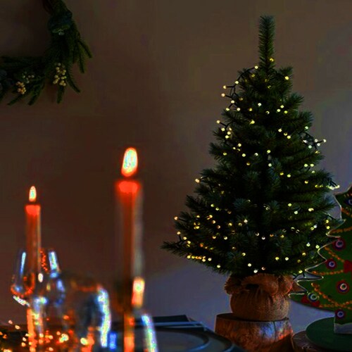Serie de Luces LED Cálida 50 Focos – Navidad Interior/Exterior – Bajo Consumo – Kyuden Home