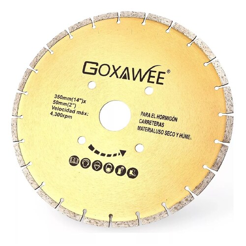  Disco De Corte Diamante Para Concreto Hormigón 14"