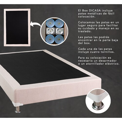 Cabecera King Size Dicasa Bilbao con Box Velvet Morado