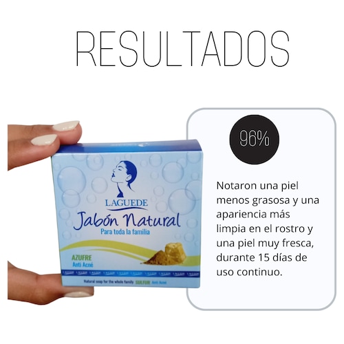 Jabón Natural Laguede Anti-acné de Azufre 90g