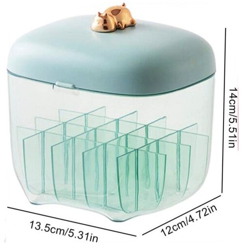 Caja organizador de maquillaje con espejo para lápiz labia ipstick  rimel brillos para 16 labiales