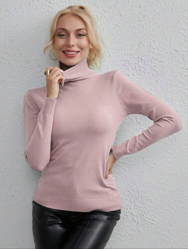 Suéter De Mujer Cuello Alto Suéteres De Dama Cuello Tortuga