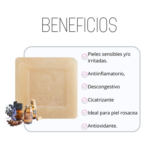 Kit Pieles Sensibles y Rosácea Crema Día + Gel Noche + Jabón Complejo 6 Laguede Piel Seca/Normal  .