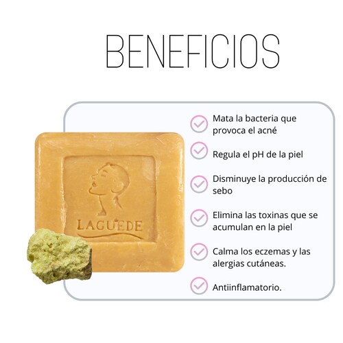 Kit Facial Anti-acné Despigmentante Crema Día + Gel Noche +Jabón de Azufre  Laguede Piel Grasa