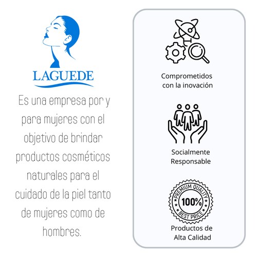 Desodorante Aclarante Natural en Barra  3 Unidades Laguede para toda la Familia