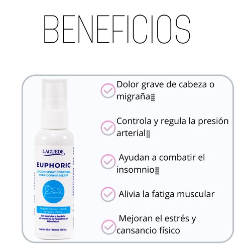 Aromaterapia Natural en Spray para Dormir Mejor Laguede.