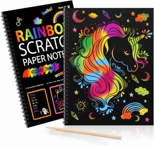 Libros Para Colorear Rascar Paper Pintura Niños